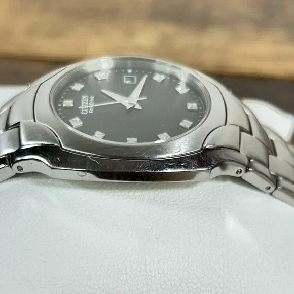 Citizen Eco-Drive Diamond Dial Watch Stainless Gray BM6010-55G - Picture 7 of 15